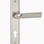 Door Hardware Zinc Alloy Aluminum Door Handle with Steel Zinc Alloy Plate (HP-S8530)